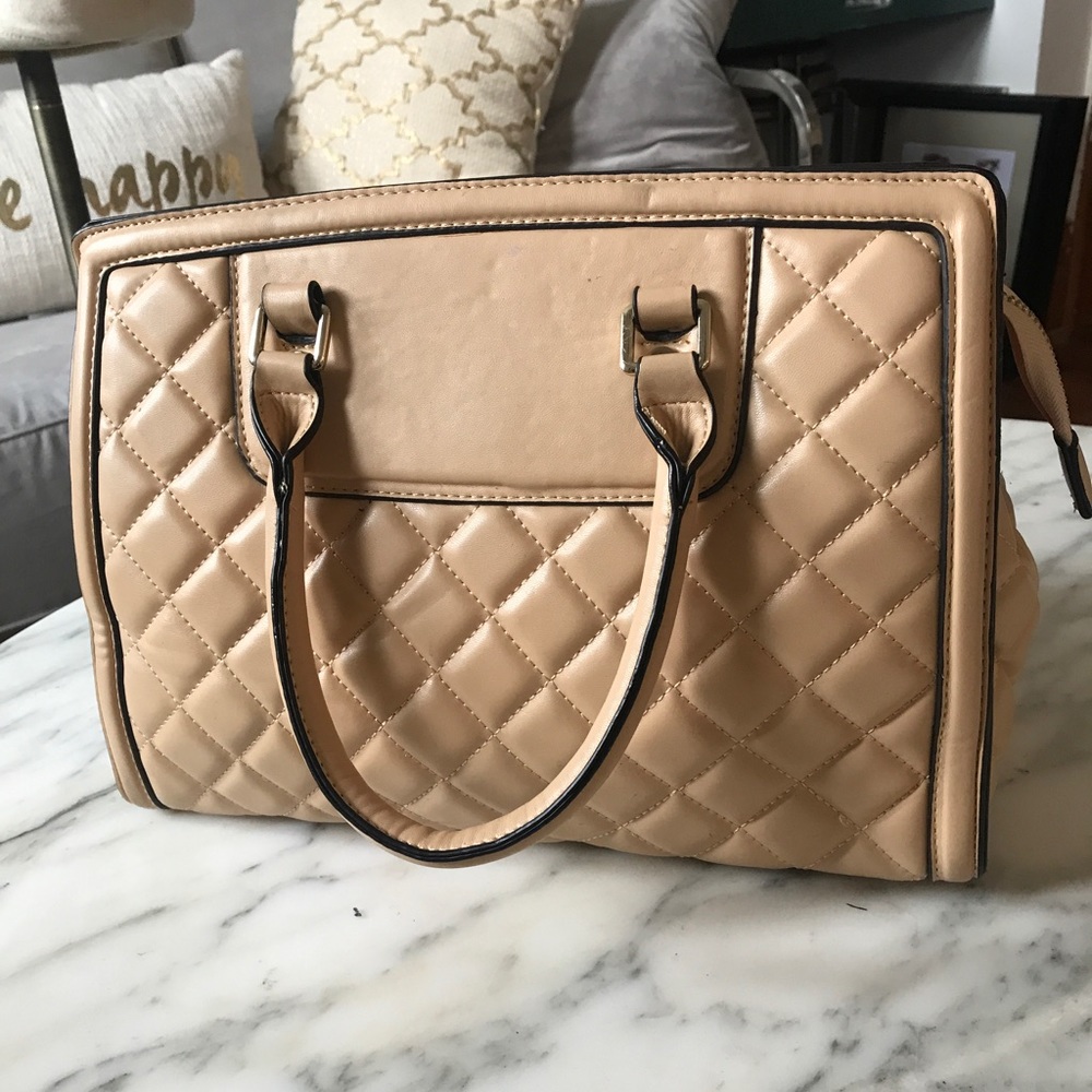 Quilted Zip Handbag Tote